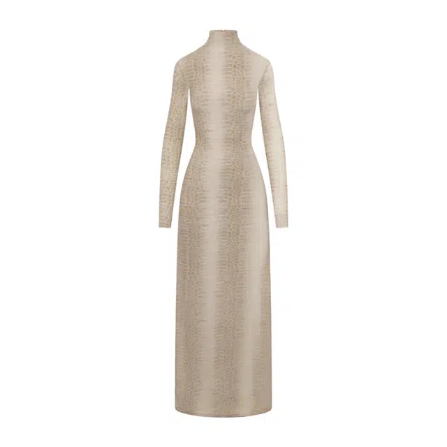NAKED WARDROBE Animal Print Maxi Dress Naked