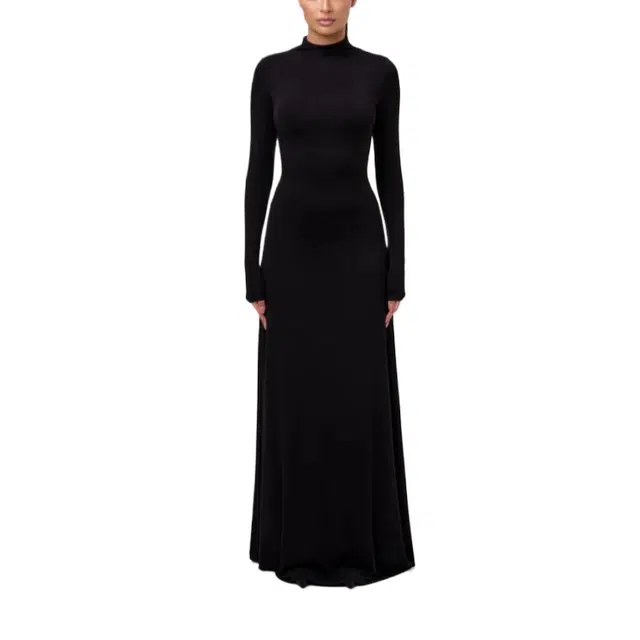 NAKED WARDROBE Smooth Open Back Maxi Dress