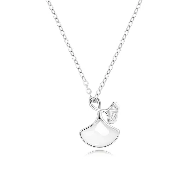 尚仟伊 三生有杏 精致简约气质时尚轻奢小众设计高级感日常百搭通勤锁骨链 玉髓 项链 女款