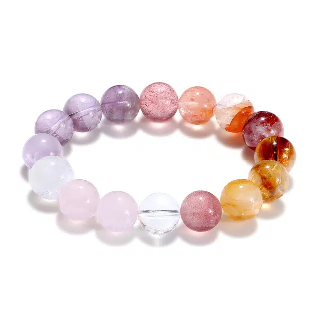 【普陀山官方已过香】 普陀山文创 吉星高照 精致个性 升职加薪处理 紫水晶 手串 男女同款情侣款