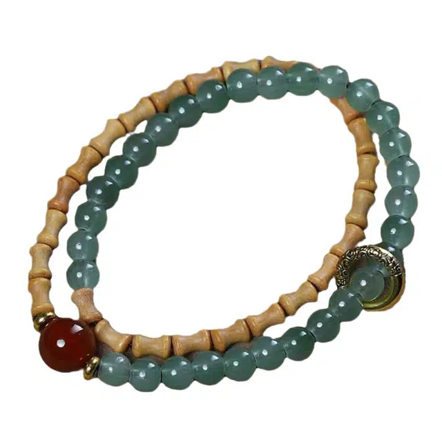 【康泰永随】 缇克玺 国潮 复古 暗纹 福泽恒长 聚财护身 诸事顺利 万事如意 佛珠 雕刻串珠#好运 檀木 手串 男女同款情侣款