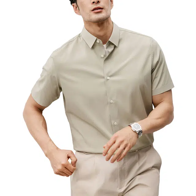 丹宁哲学 夏季商务基础百搭 丝滑莫代尔抗皱面料衬衫 男款