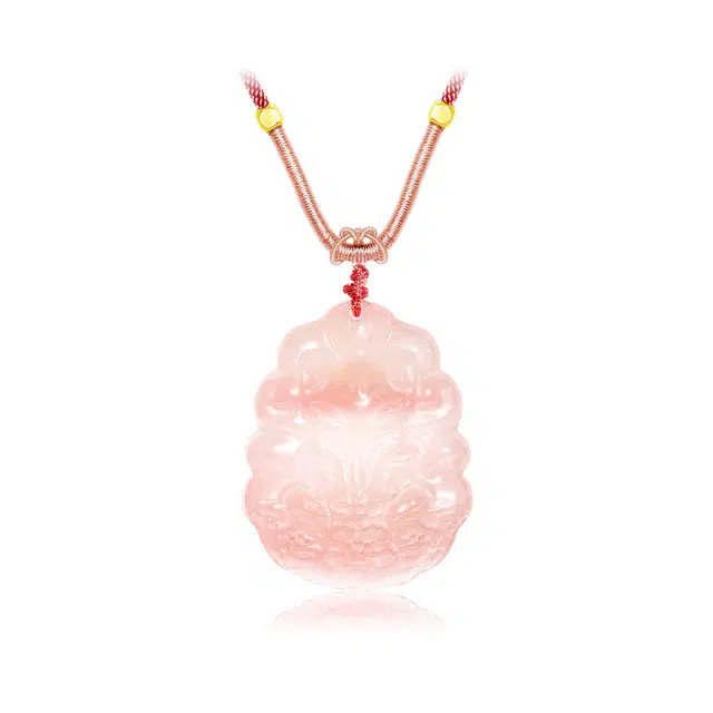 【雾棠】 眰恦 乞巧好物 爱情降临我身边 旺桃花 旺财运 小众轻奢 新中式 百搭款式 #好运天然 粉水晶 项链 女款