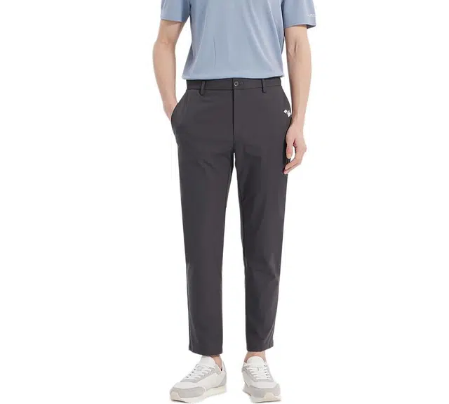 利郎 纯色简约有型百搭九分裤商务微弹薄款商场同款夏季休闲裤 男款