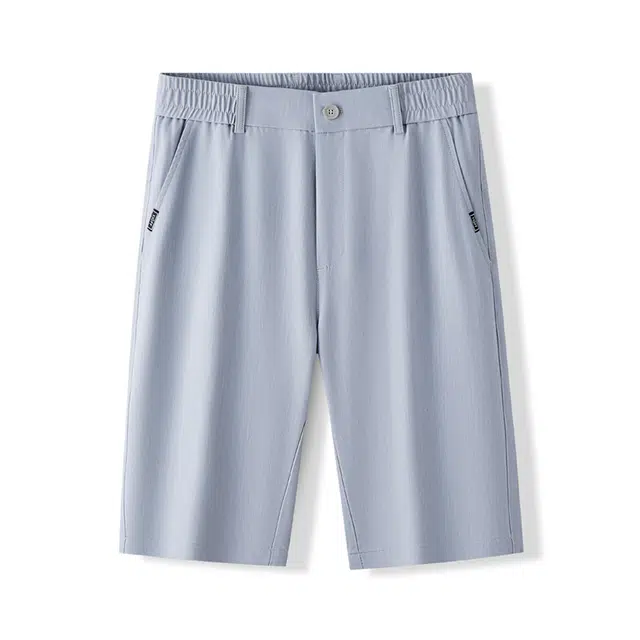 尘映 美式潮流高端时尚商务通勤五分夏季薄款轻奢潮牌宽松百搭直筒休闲短裤 男款
