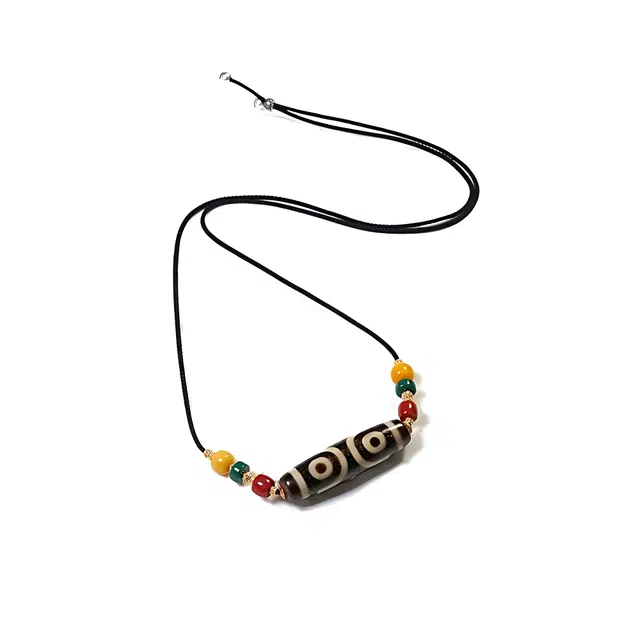 【福星高照交旺运】 玉临门 藏式天珠挂配饰绳 好事花生 单科好运 五路财神#好运 玛瑙 项链 男女同款情侣款