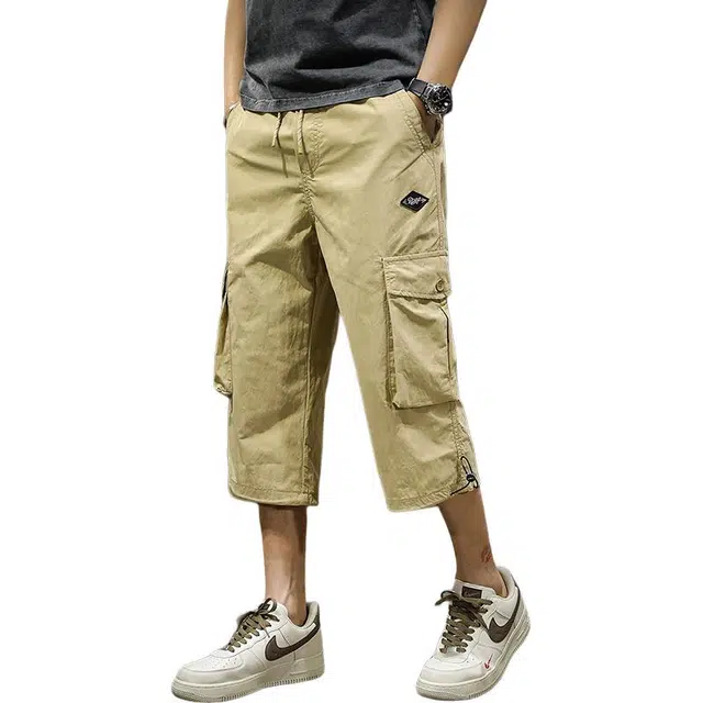 前进牛 美式兵工装户外速干宽松直筒休闲裤 男女同款