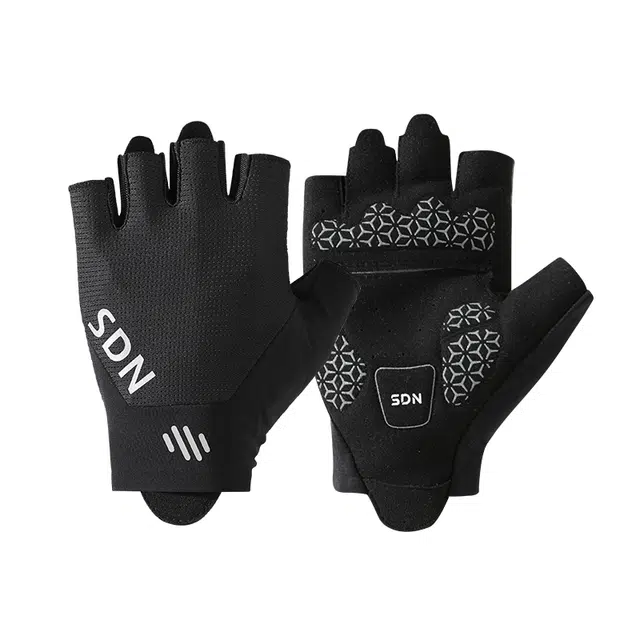 南极人 骑行减震透气防滑防起茧户外登山骑车公路山地运动撸铁器械训练壶铃瑜伽 半指 健身手套 男女同款情侣款