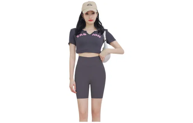 棉购 速干透气纯色运动短裤 女款