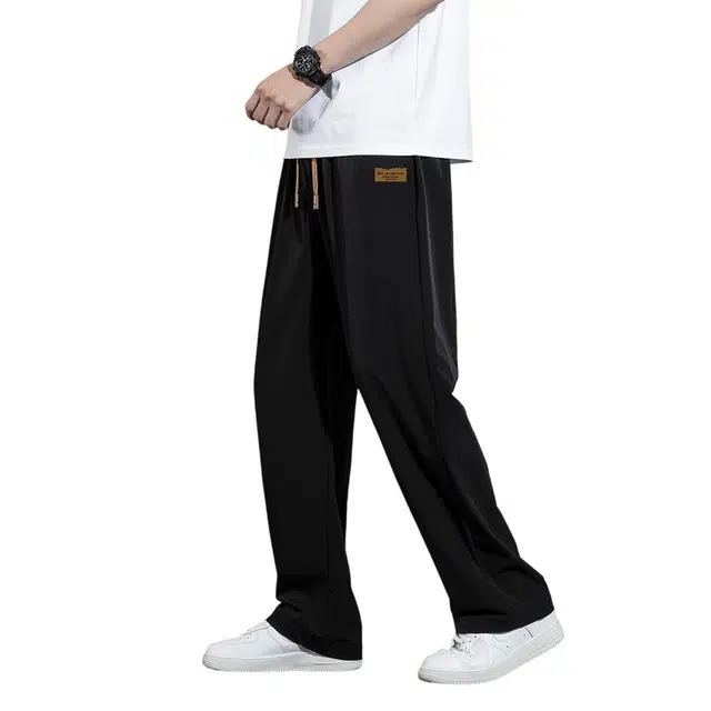 顶峰保罗 直筒百搭潮流薄款透气亲肤垂感宽松裤子高级感休闲裤 男女同款