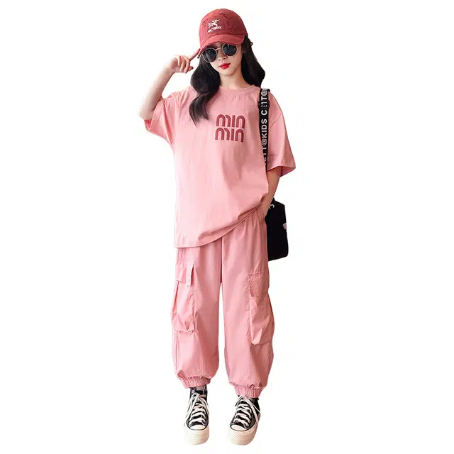 俞兆林休闲运动套装 百搭洋气舒适纯色字母 儿童款