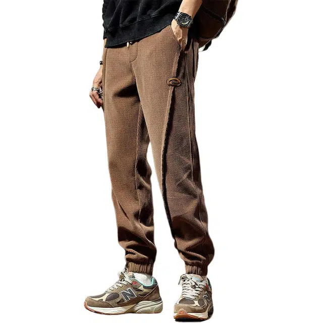 格蓝鹿 中腰时尚潮牌微弹休闲裤 男款