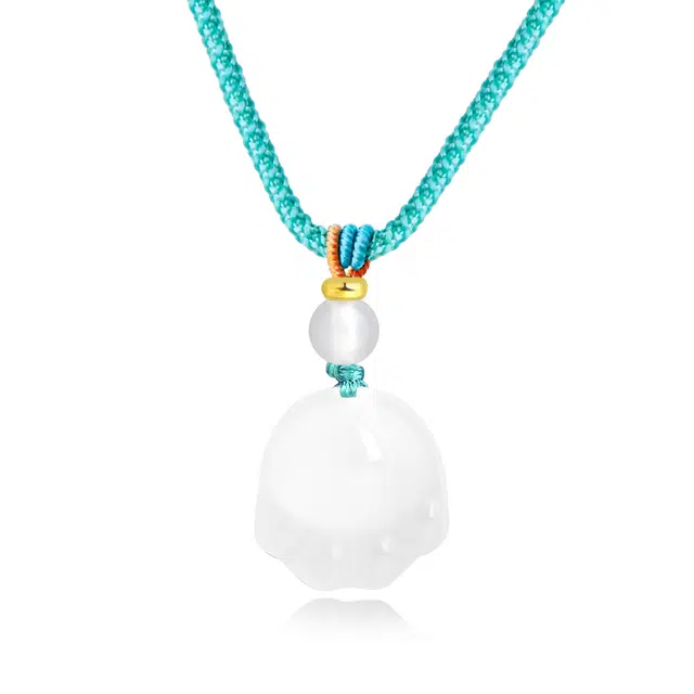 【质感细腻】 帝苏行  萌趣喵爪吊坠 新中式国潮 吉祥如意平安顺遂 好运 简约小众设计 玉髓 项链 女款