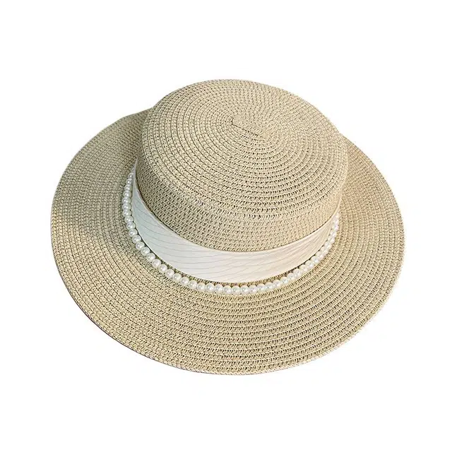 艾佳微 高级感遮阳草帽 透气百搭户外出游 聚酯纤维 渔夫帽 男女同款情侣款