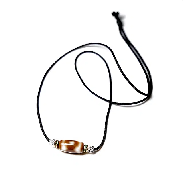 【招财进宝运气好】 玉临门 转运纳福 藏式民族风天珠手工编织绳 平安喜乐时尚百搭 百年好合#好运 玛瑙 项链 男女同款情侣款