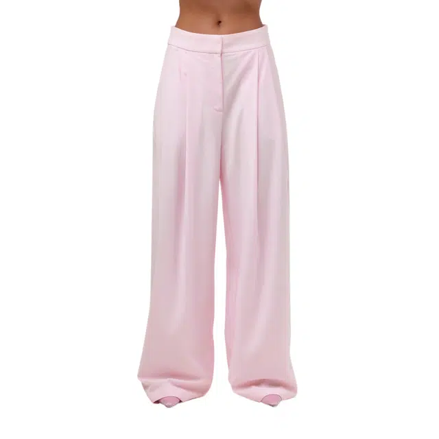 NAKED WARDROBE Pleated Wide-Leg Pant Suiting