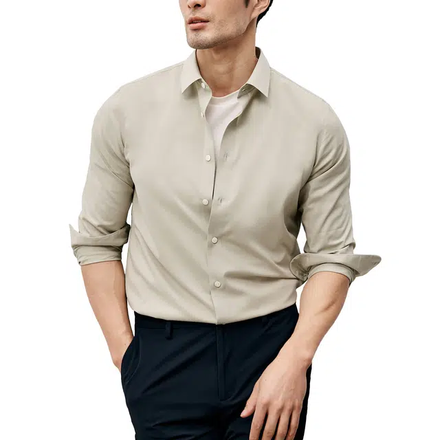 丹宁哲学 通勤百搭商务绅士 丝滑莫代尔抗皱面料衬衫 男款