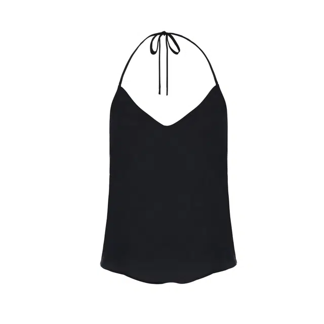 NAKED WARDROBE V-Neck Halter Top