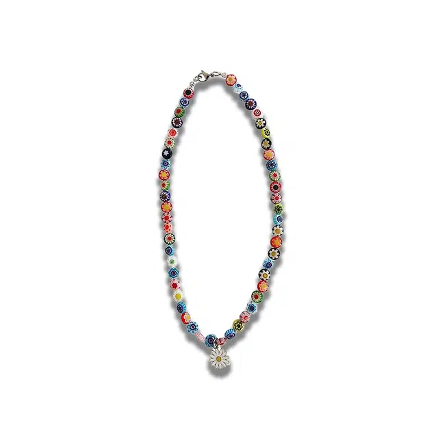 大唐国鼎 彩小雏菊小众时尚简约设计潮酷个性小众高级感森系高级感本命年财运 好运 琉璃 项链 女款