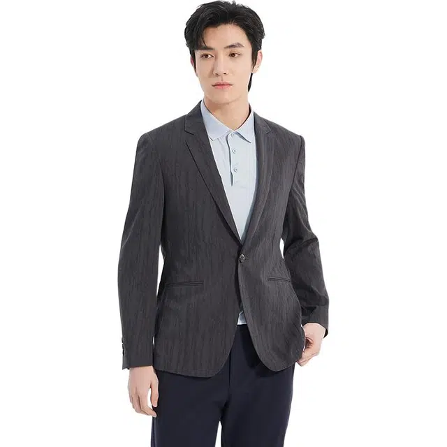 利郎 提花休闲西服便服长袖西装 男款