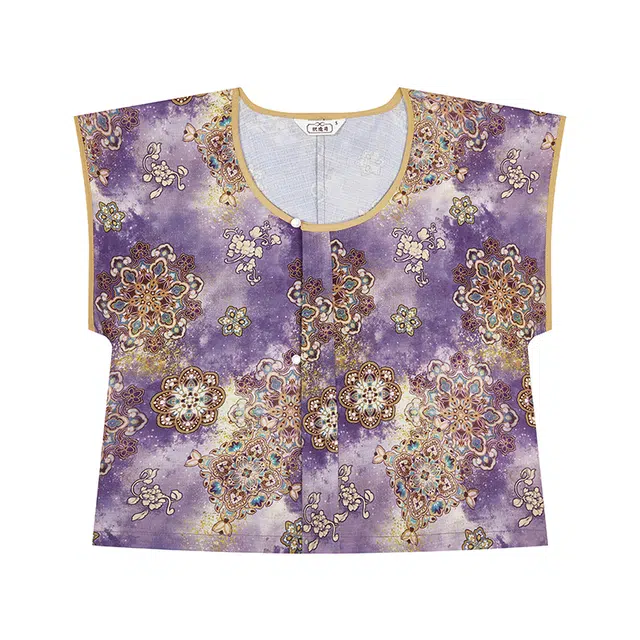 芋泥蛋黄织造司原创唐制复原款汉服敦惶团花唐褙子圆领直袖八破裙可爱甜美风汉服