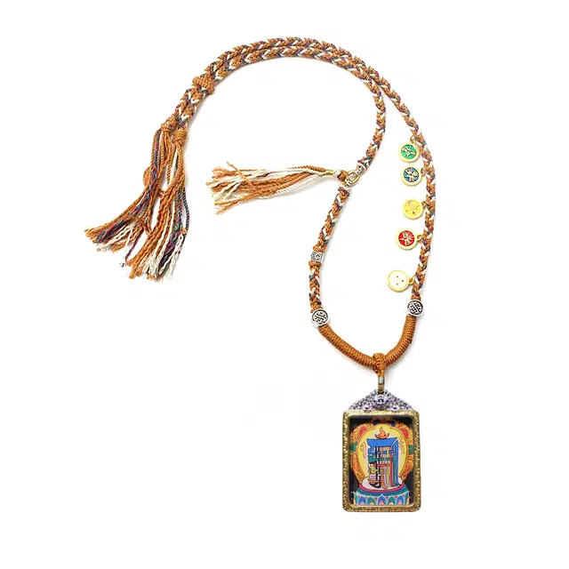 【顺风顺水顺财神】 玉临门 事事顺遂 藏式十相自在唐卡复古民族风手工绳#好运 合金 项链 男女同款情侣款