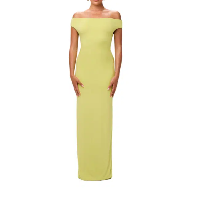 NAKED WARDROBE Off-Shoulder Maxi Dress Smooth