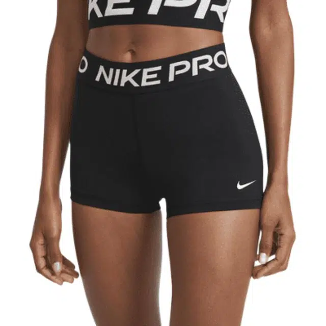 Nike Pro Logo High Waist Shorts Black