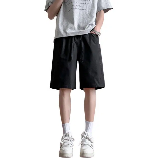 大白鲨 美式弯刀时尚百搭裤子休闲短裤 男款