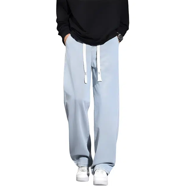 童先森 潮流高街舒适百搭直筒牛仔裤 男女同款