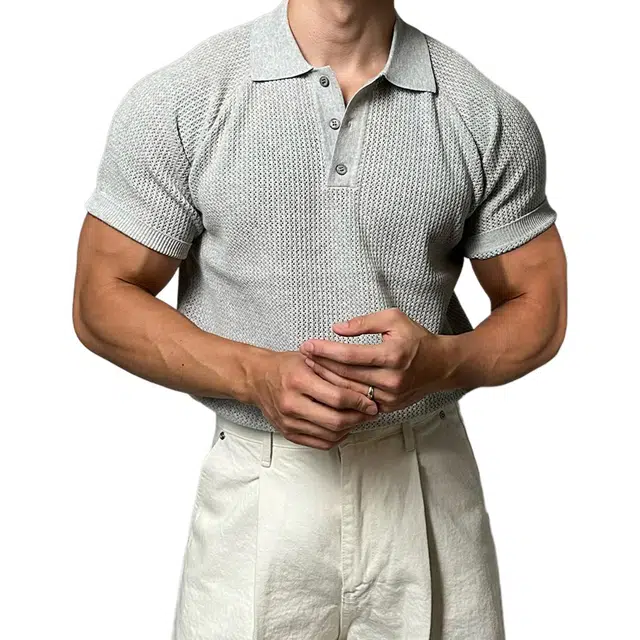 NEVER RULE vintagecleanfitPolo