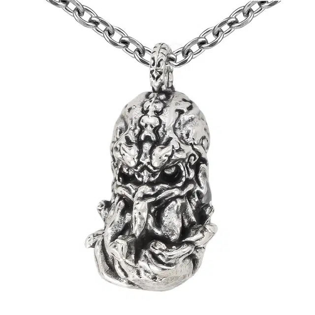 【免费刻字】 白木黑冰 幽海魅影海怪小众新中式高级感 银合金 项链 男款 礼盒