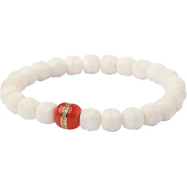 三檀小舍 国风国潮 汉堡珠转运招财 文玩盘玩绕指柔 精工归圆无相 白玉菩提 手串 男女同款情侣款