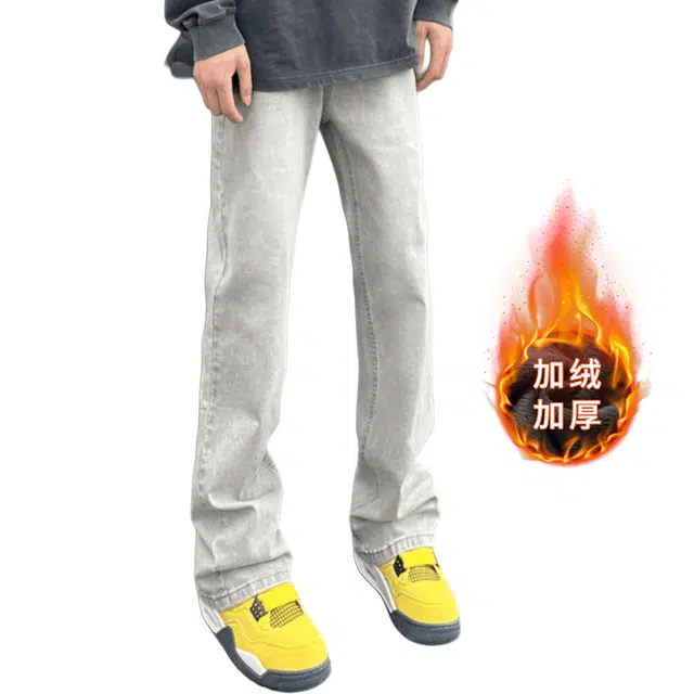 单爵 美式复古高街风多风格融合休闲百搭裤子牛仔裤 男女同款