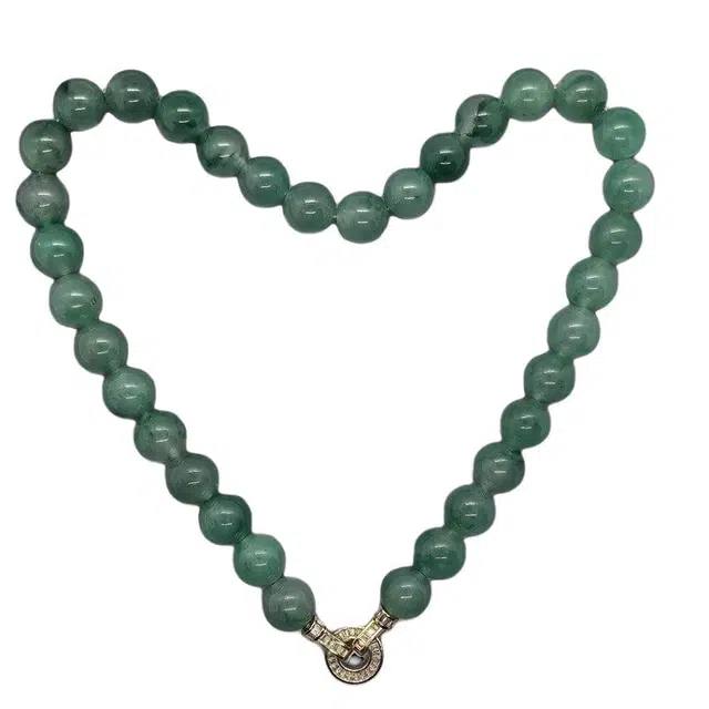 亮尊 新中式国潮高贵典雅文艺清新好运连连 非洲翠 项链 男女同款情侣款