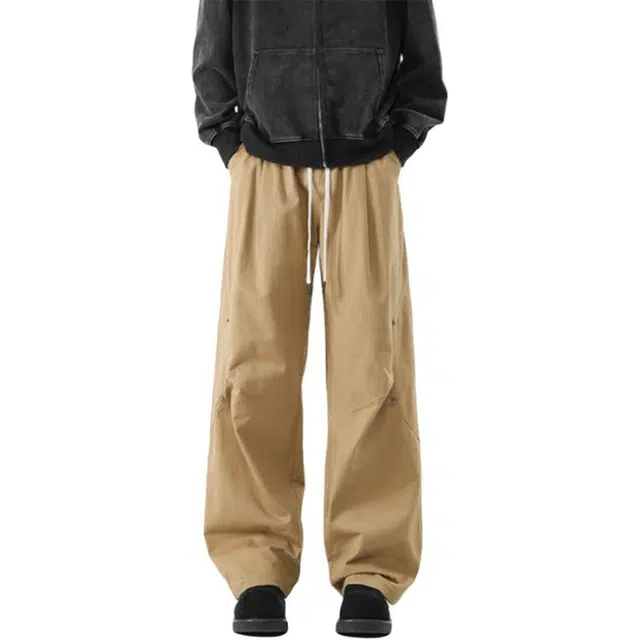 童先森 四季日系纯棉工装裤休闲裤 男女同款