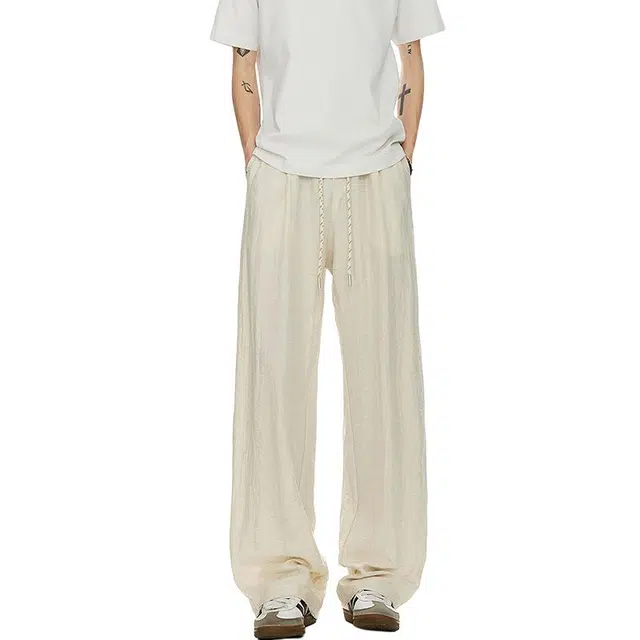 佐菲利 薄款透气直筒小众宽松裤子休闲裤 男女同款