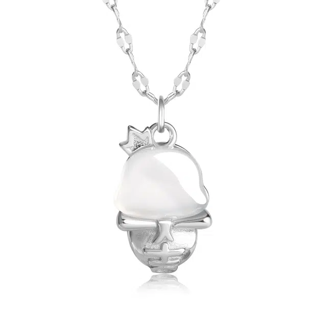 【温润如玉】 帝苏行 玄蛇瑞影吊坠 新中式国潮 吉祥如意平安顺遂 好运 简约小众设计 玉髓 项链 女款