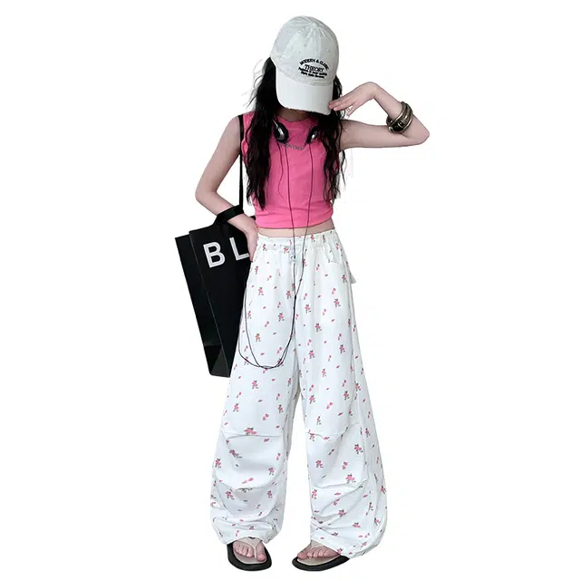 泰迪珍藏长裤 满印亲肤百搭潮流 图片色 儿童款