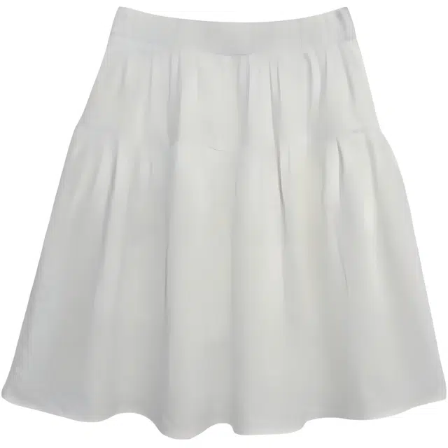 思蓓儿 气质优雅纯色百搭宽松高腰休闲短裙 女款