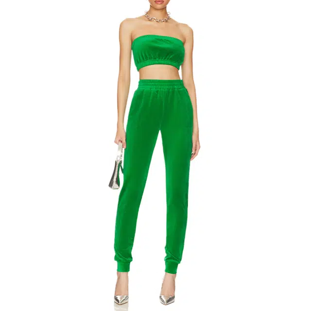 SUPERDOWN Penelope Velour Pant Set