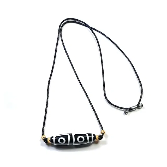 【福星高照交旺运】 玉临门 藏式复古九眼天珠配饰 平安喜乐 时尚百搭 旺桃花#好运 玛瑙 项链 男女同款情侣款