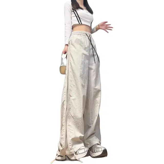 单爵 侧边拉链网眼透气薄款美式速干工装裤户外登山休闲裤 男女同款