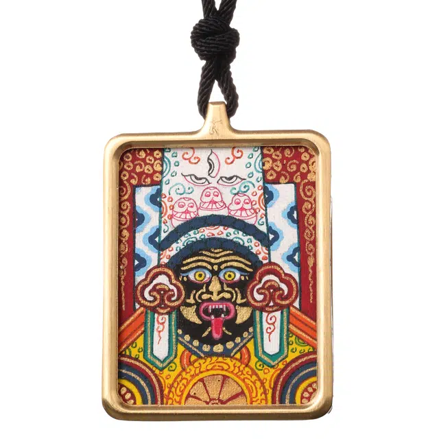 喃呢 新中式国风国潮藏式招财转运藏式热贡手绘 扎基拉姆唐卡 项链 男女同款情侣款