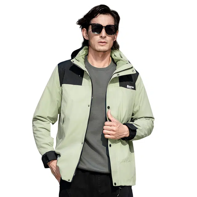 富铤 户外山系保暖防风连帽休闲百搭日常通勤夹克外套 男款