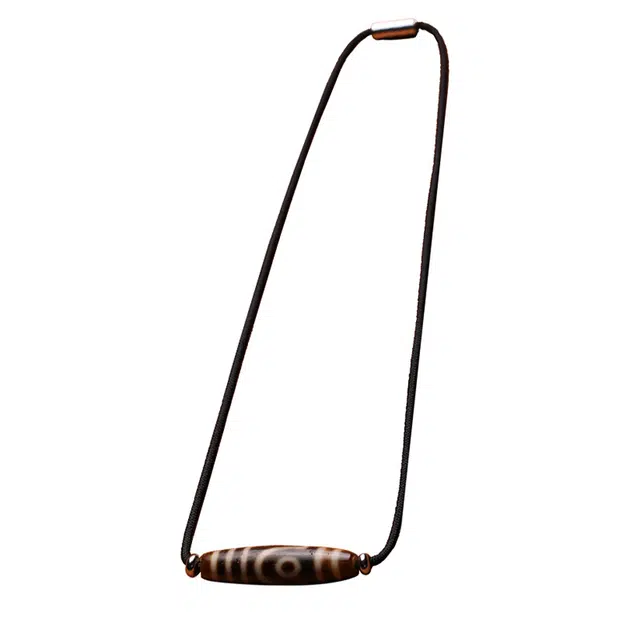 玉临门 国潮民族风招财两眼天珠 玛瑙 项链 男女同款情侣款 礼盒装