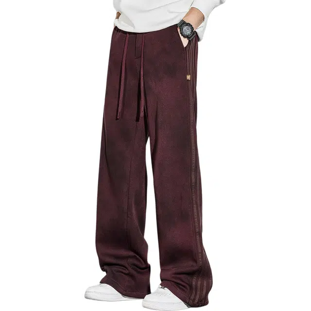 童先森 直筒宽松垂感运动卫裤脏脏休闲裤 男款