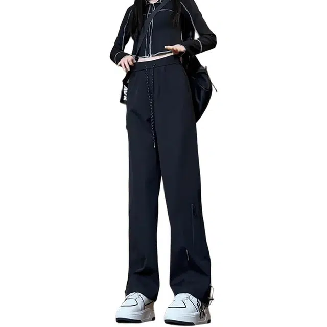 单爵 宽松设计感小众百搭休闲裤 男女同款