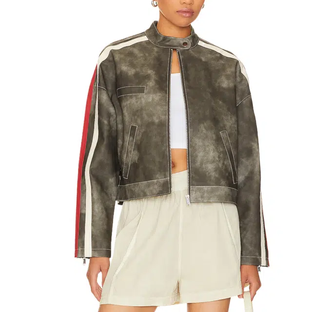 SUPERDOWN Mandi Faux Leather Moto Jacket