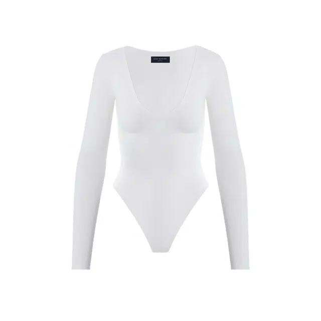 NAKED WARDROBE Sculpt V-Neck Bodysuit